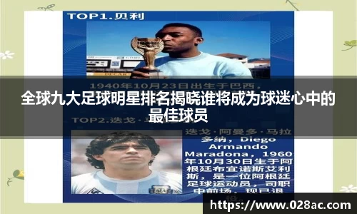 全球九大足球明星排名揭晓谁将成为球迷心中的最佳球员